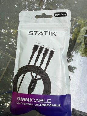 Black Omnicable Universal Charge Cable - 39ft (1.2m)
